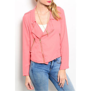 🆕 Moto Light Jacket Coral - Only 1 Left